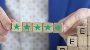 Performance review is formal assessment in which manager evaluates employee performance. Successful career in business concept